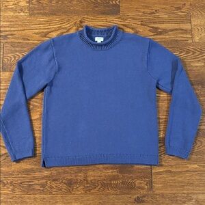 J.Crew Factory Classic Mockneck rollneck sweater in Downtown Navy Small